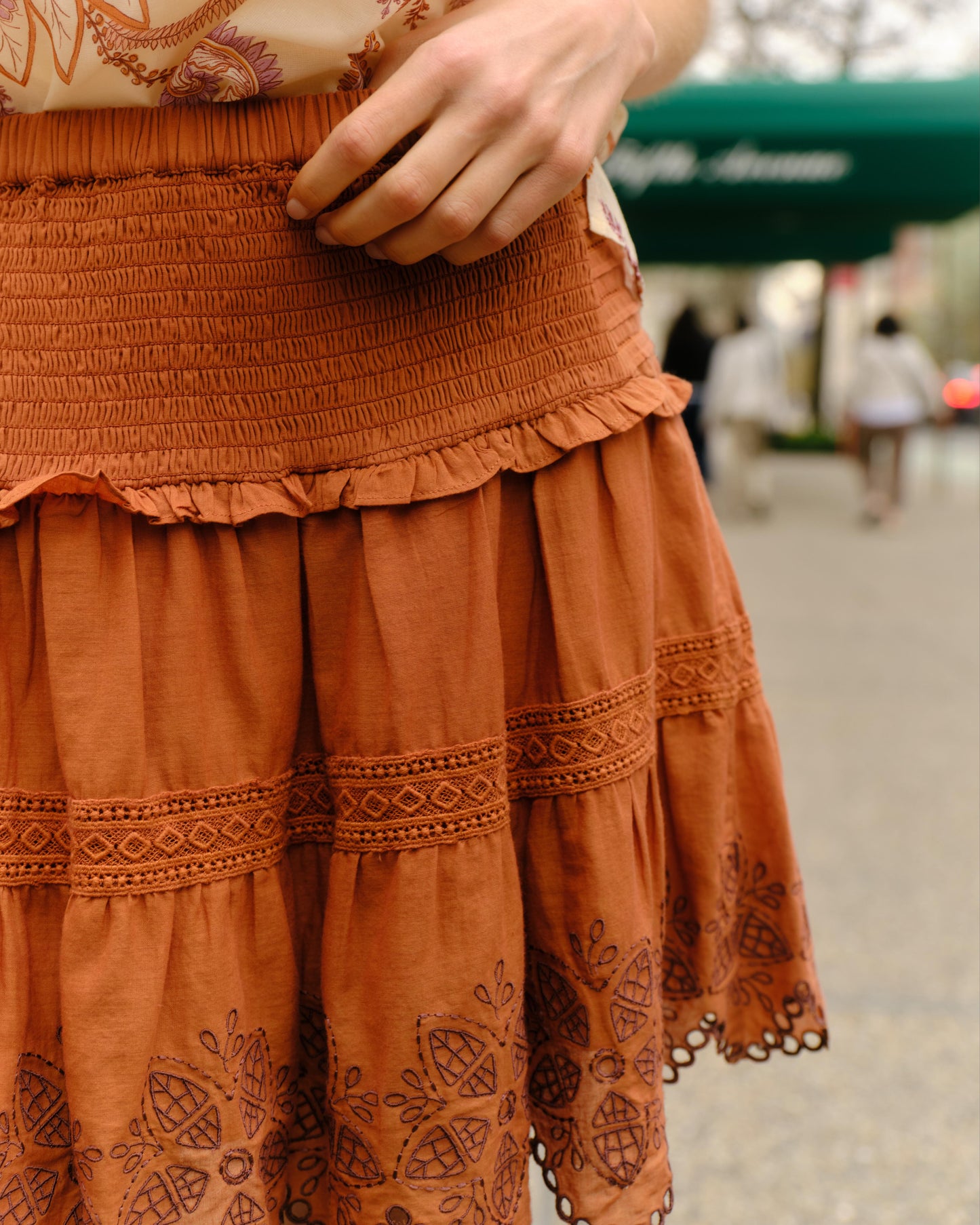 Kylie Mini Skirt-Clay