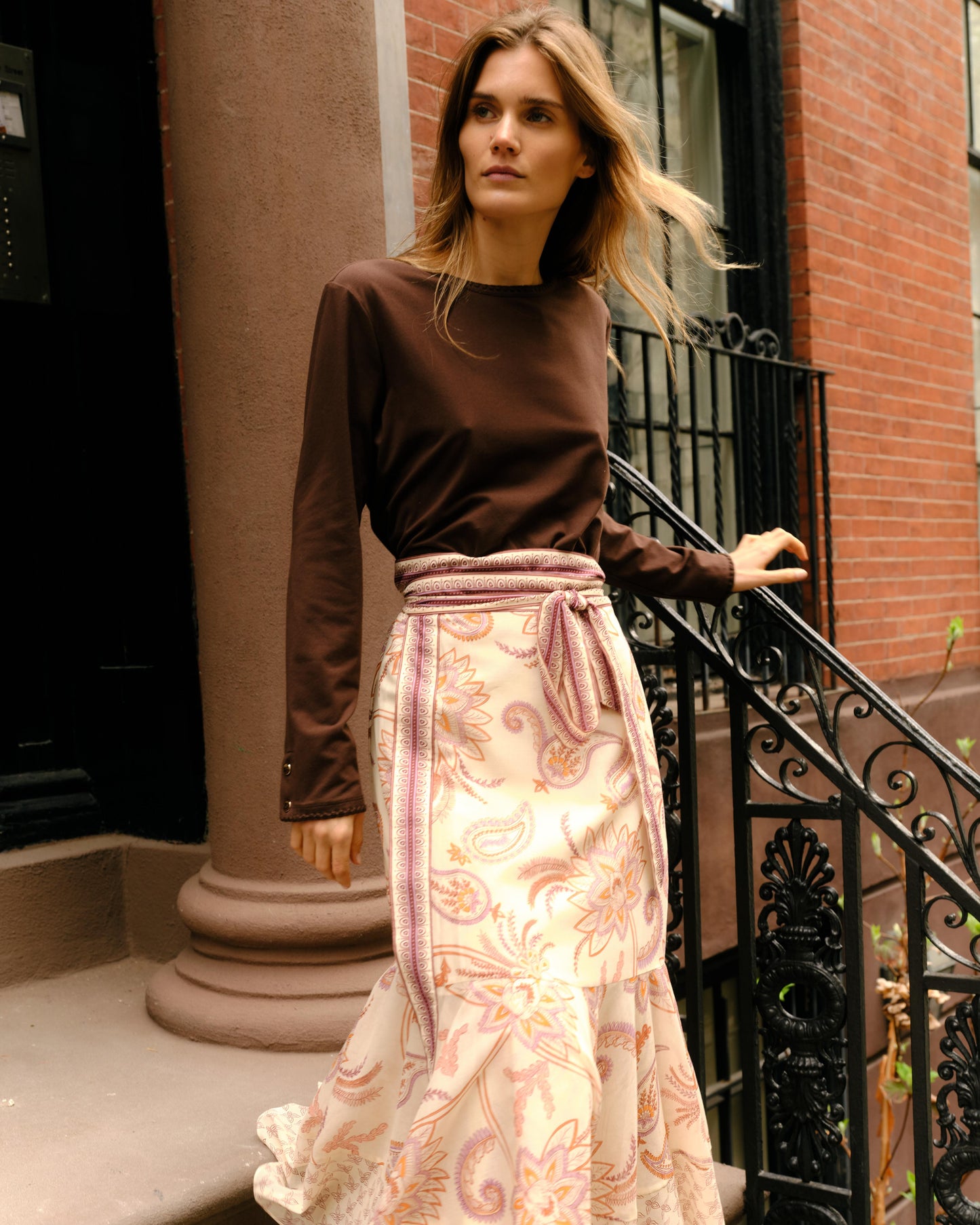 Marlo Skirt-Rosecliff Garden
