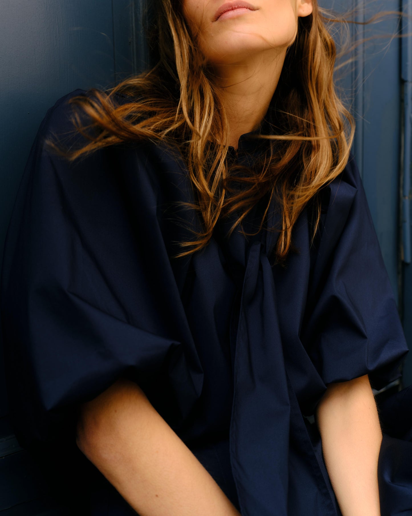 Perry Blouse-Midnight Blue
