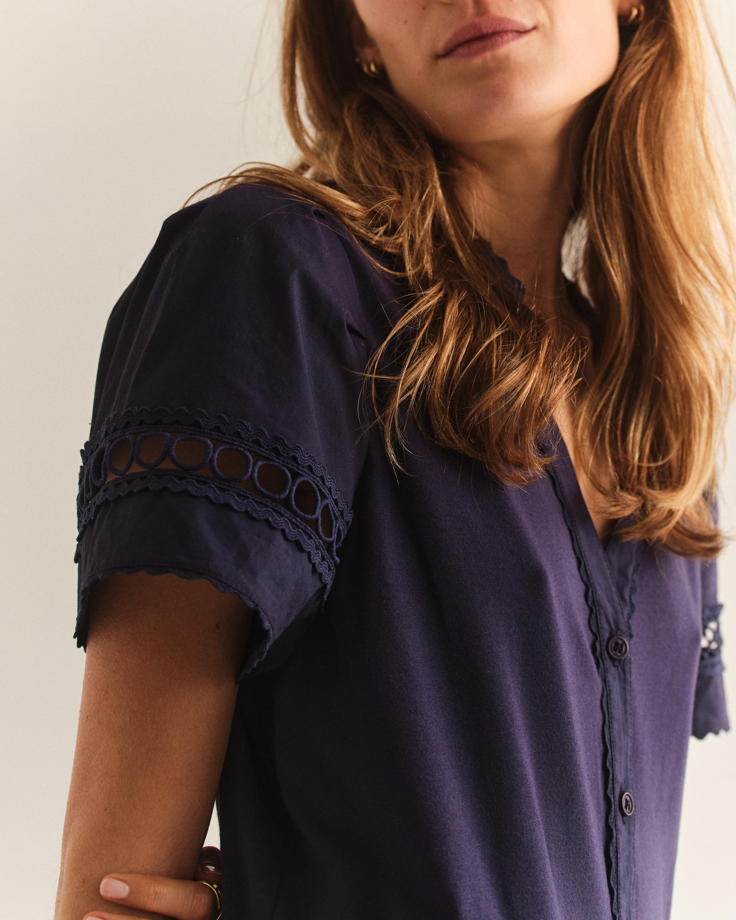 Eleni Mini Dress-Midnight Blue