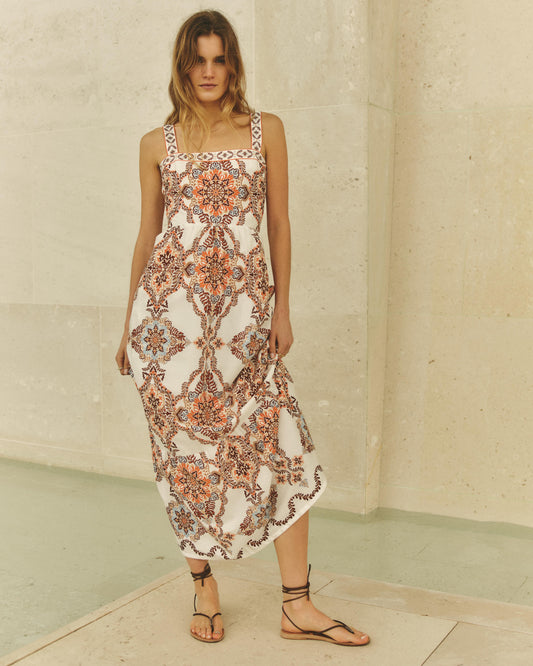 Hanna Midi Dress-Soleil