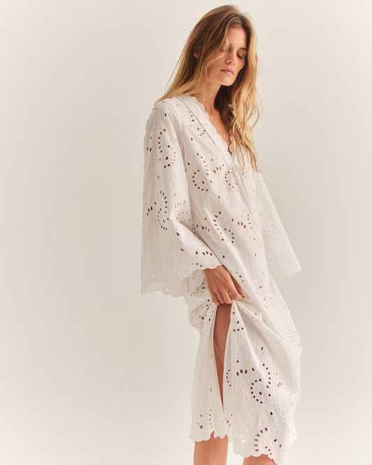 Blanca Caftan-Bright White