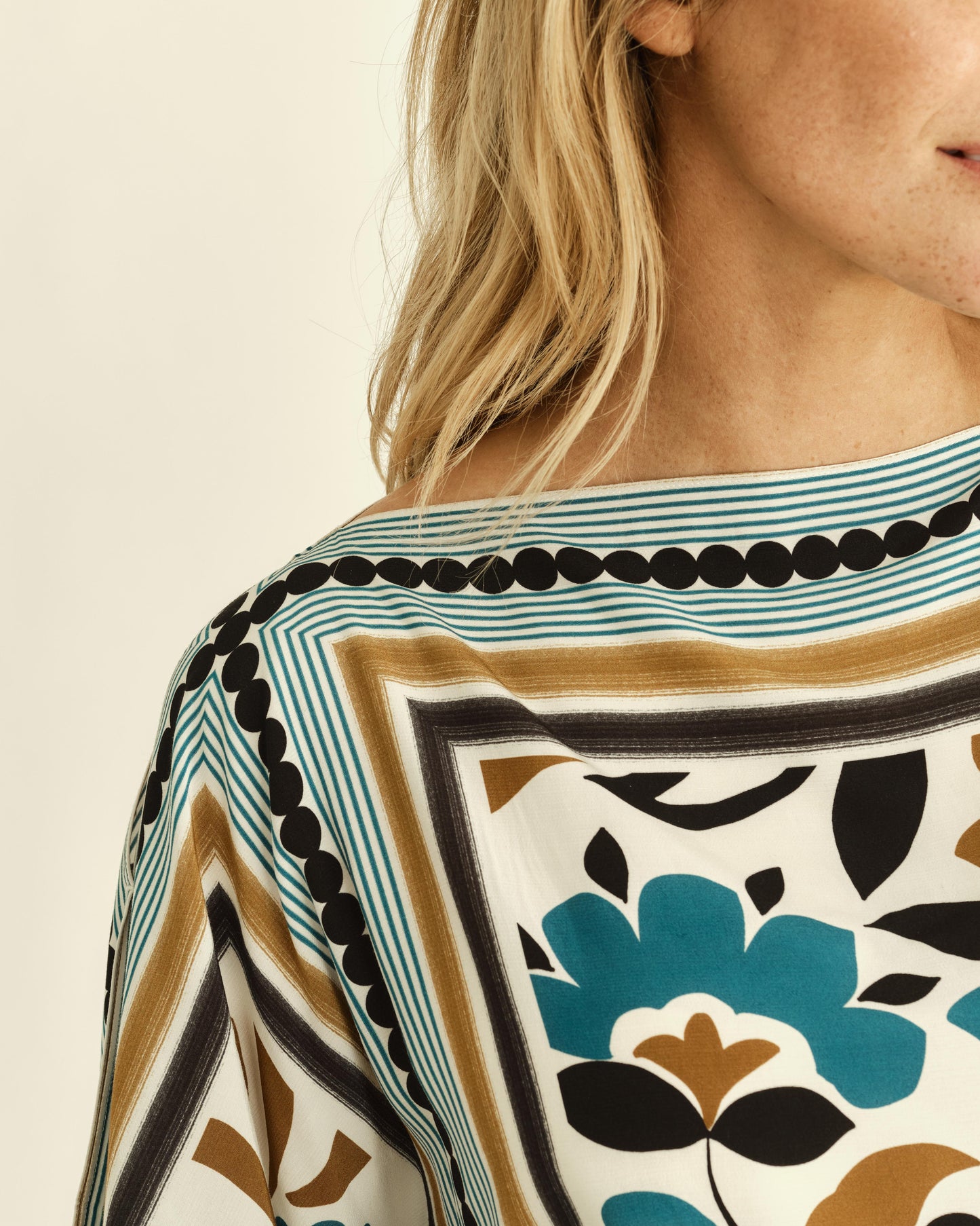 Fenna Top - Stained Glass Floral