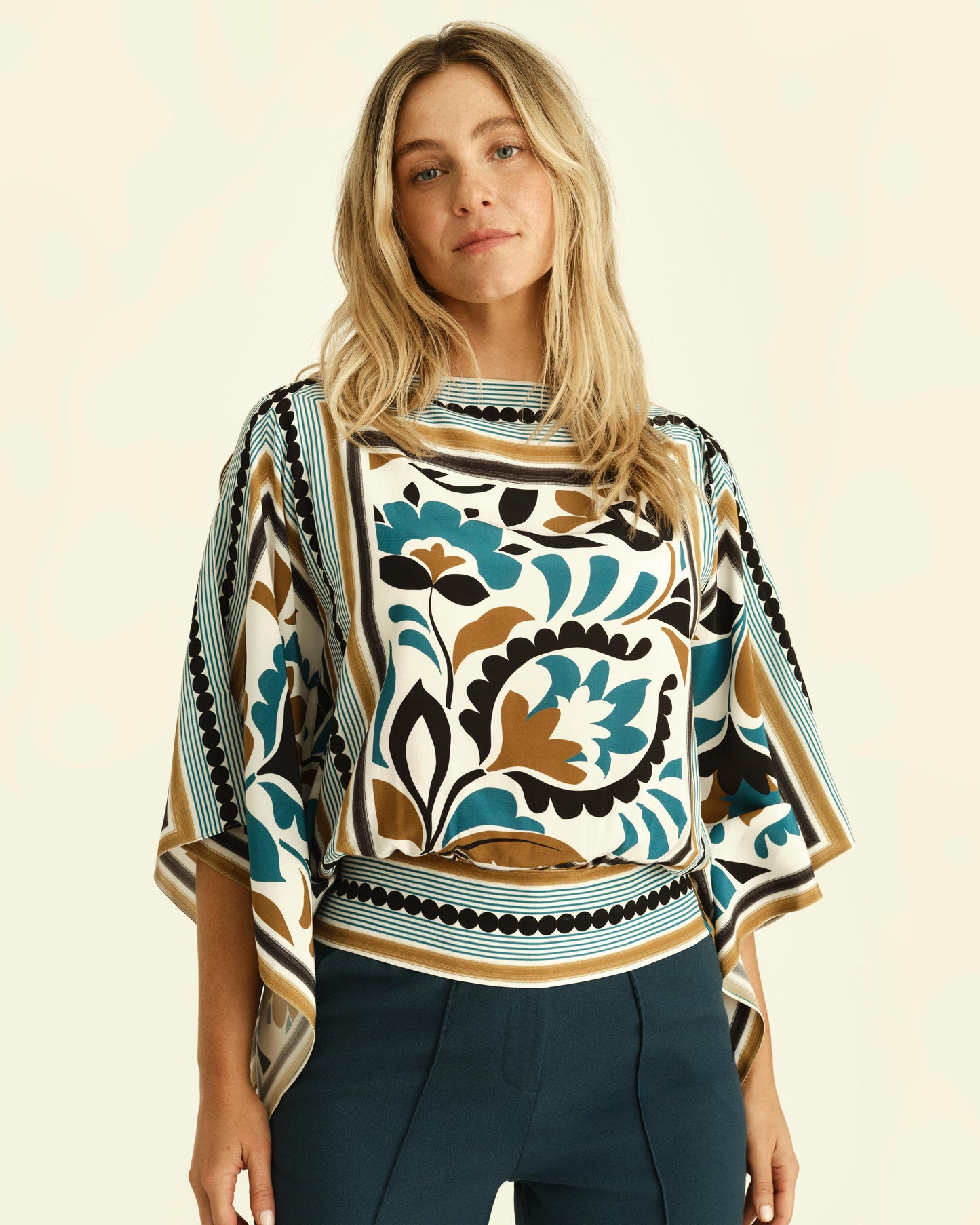 Fenna Top - Stained Glass Floral