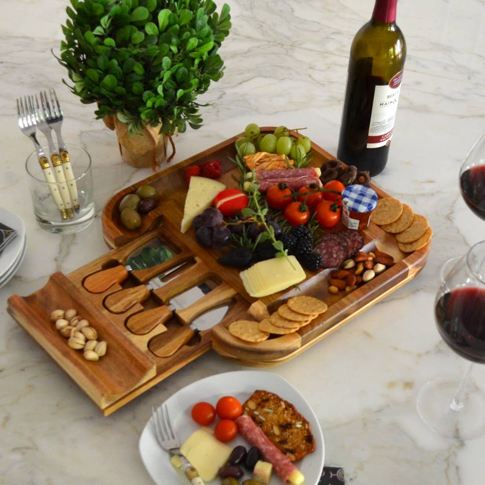 Acacia Malvern Cheese Board Set