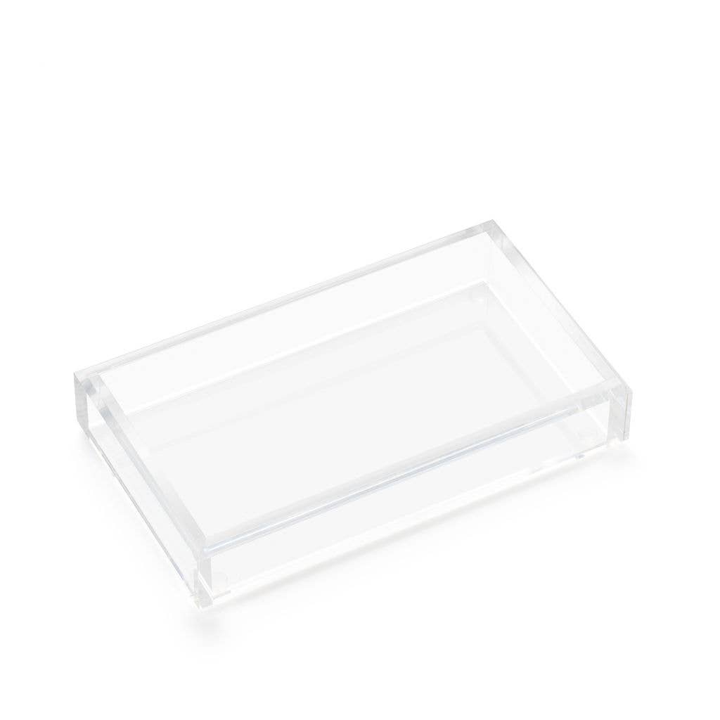 Guest Towel Acrylic Tray | Crystal Clear