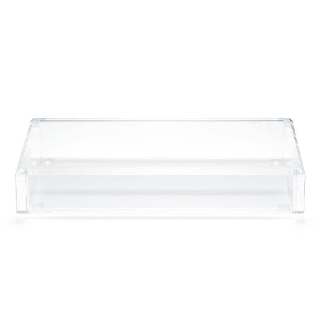 Guest Towel Acrylic Tray | Crystal Clear