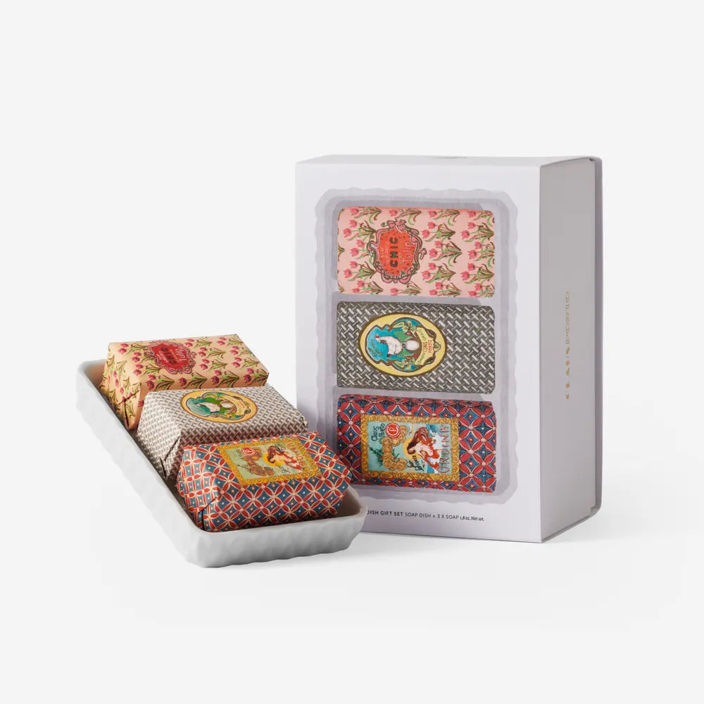 Classico Mini Soap & Dish Gift Set
