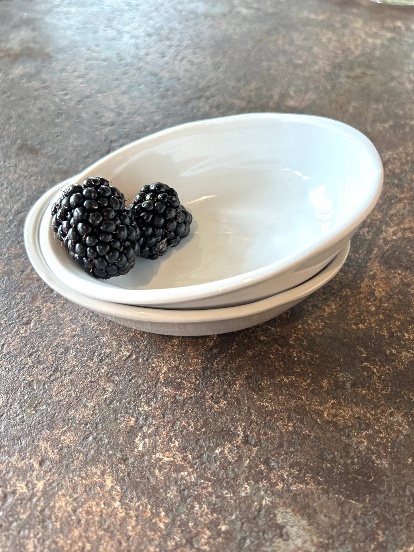 Tiny Oval Bowl: White