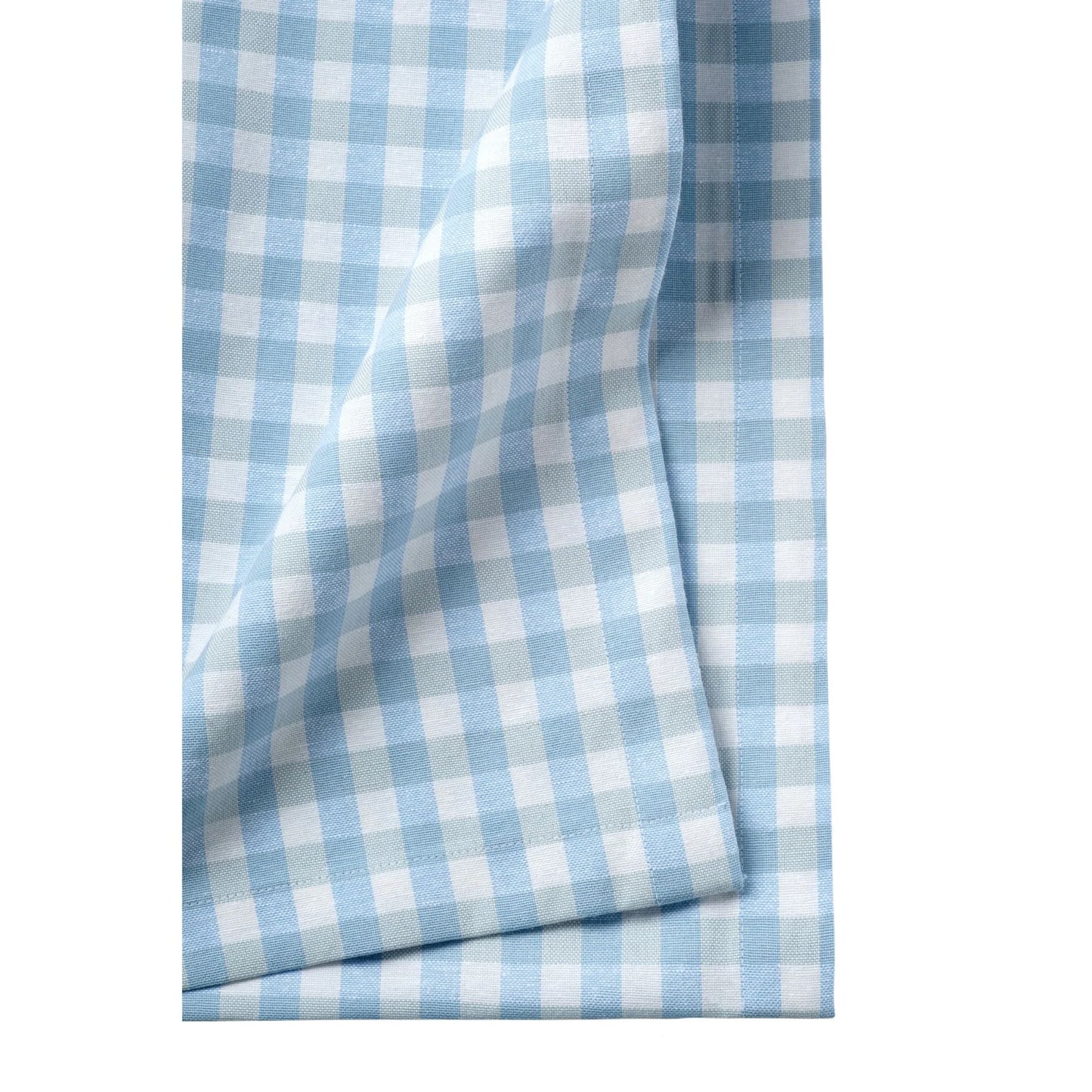 Gingham Check Tablecloth in Chambray