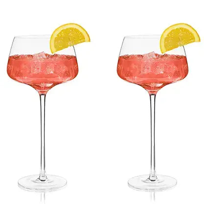 Raye™ Angles Crystal Stemmed Amero Spritz Glasses - Set of 2