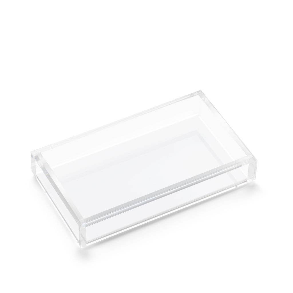 Guest Towel Acrylic Tray | Hamptons White