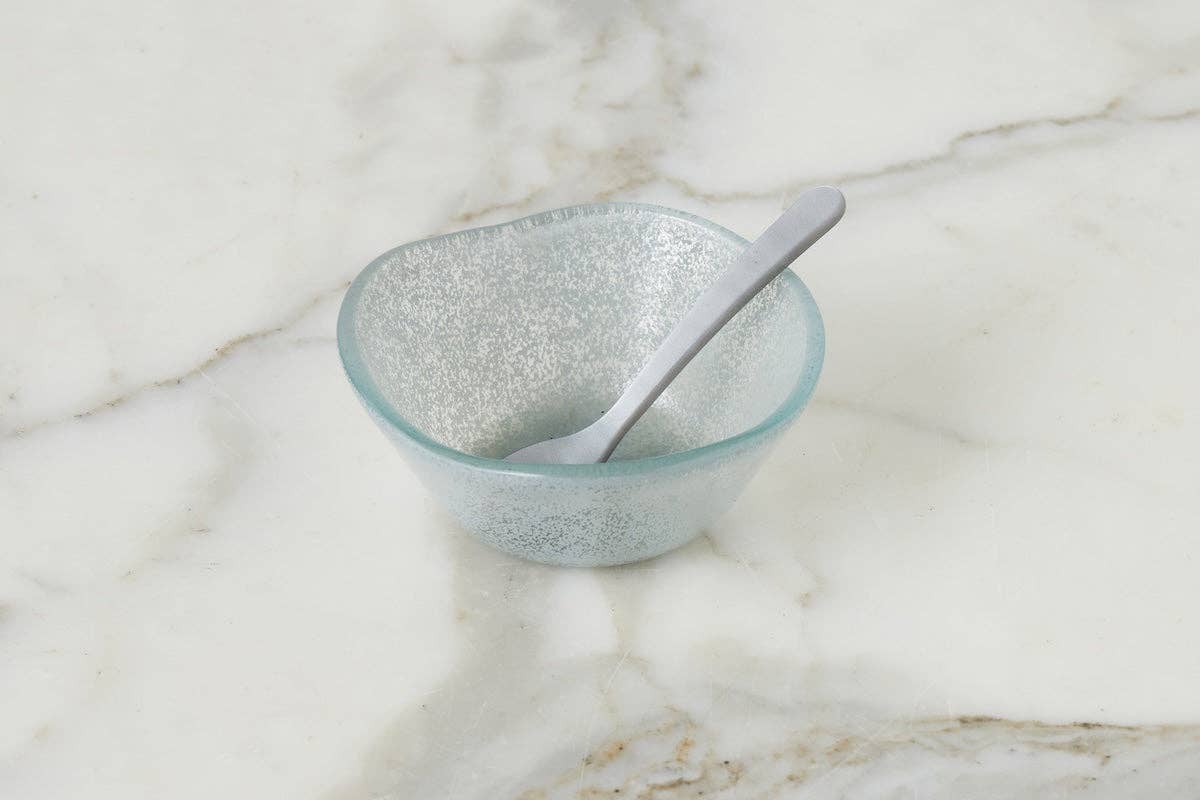 Glass Mini Dipping Bowl, Grey