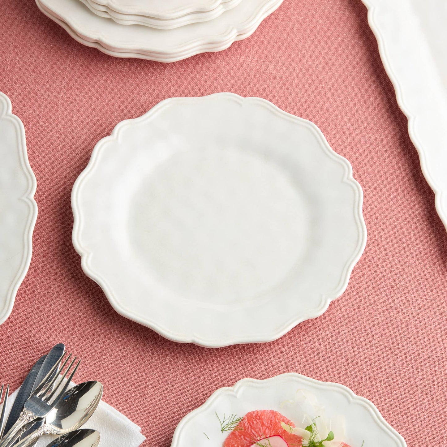 Isabella Cream Dinner Plate - Set of 4
