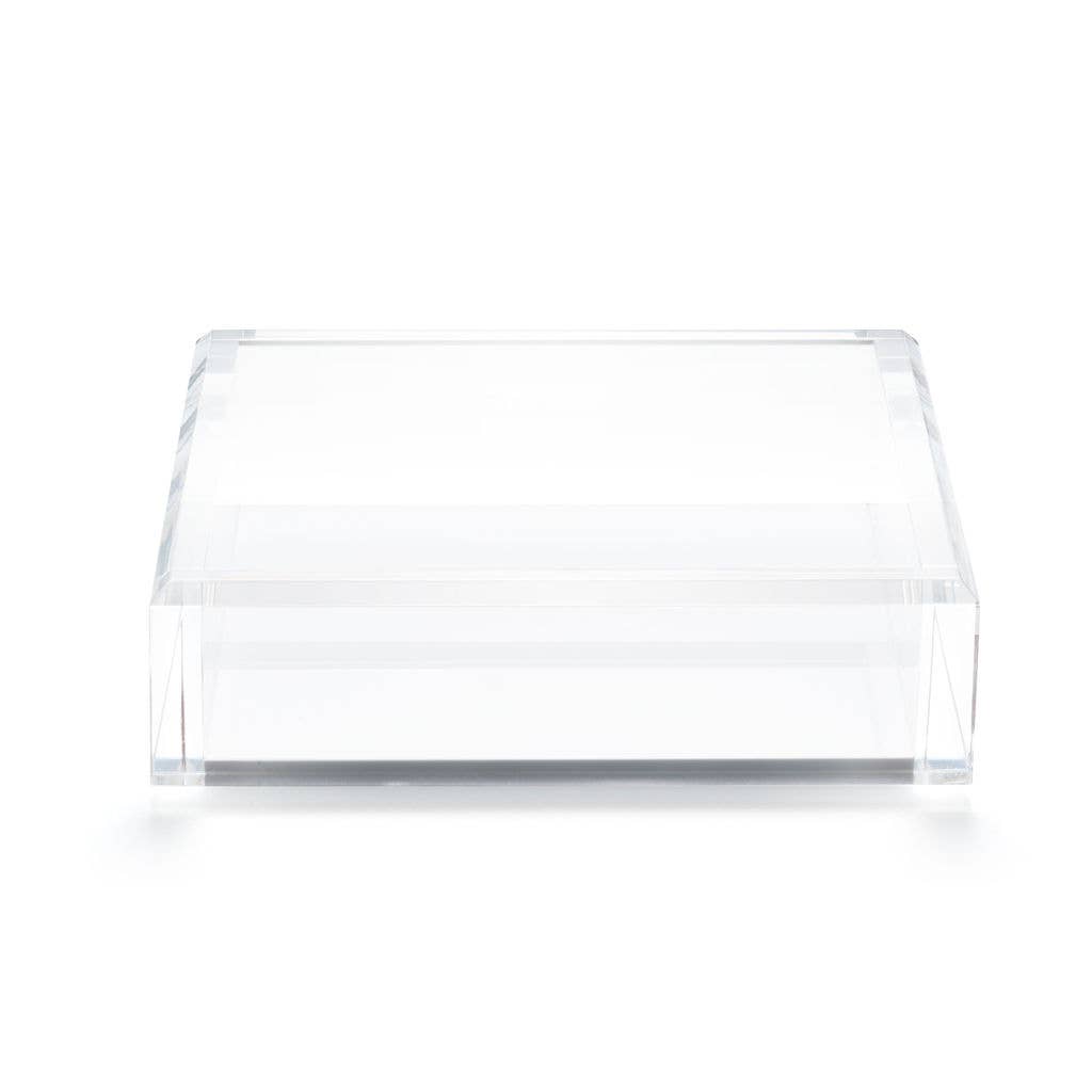 Cocktail Napkin Acrylic Tray | Hamptons White