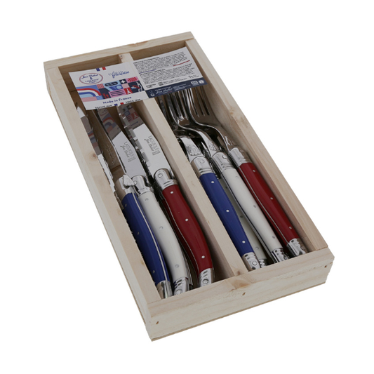 Jean Dubost 12 Piece Everyday Flatware Set in Paris Colors