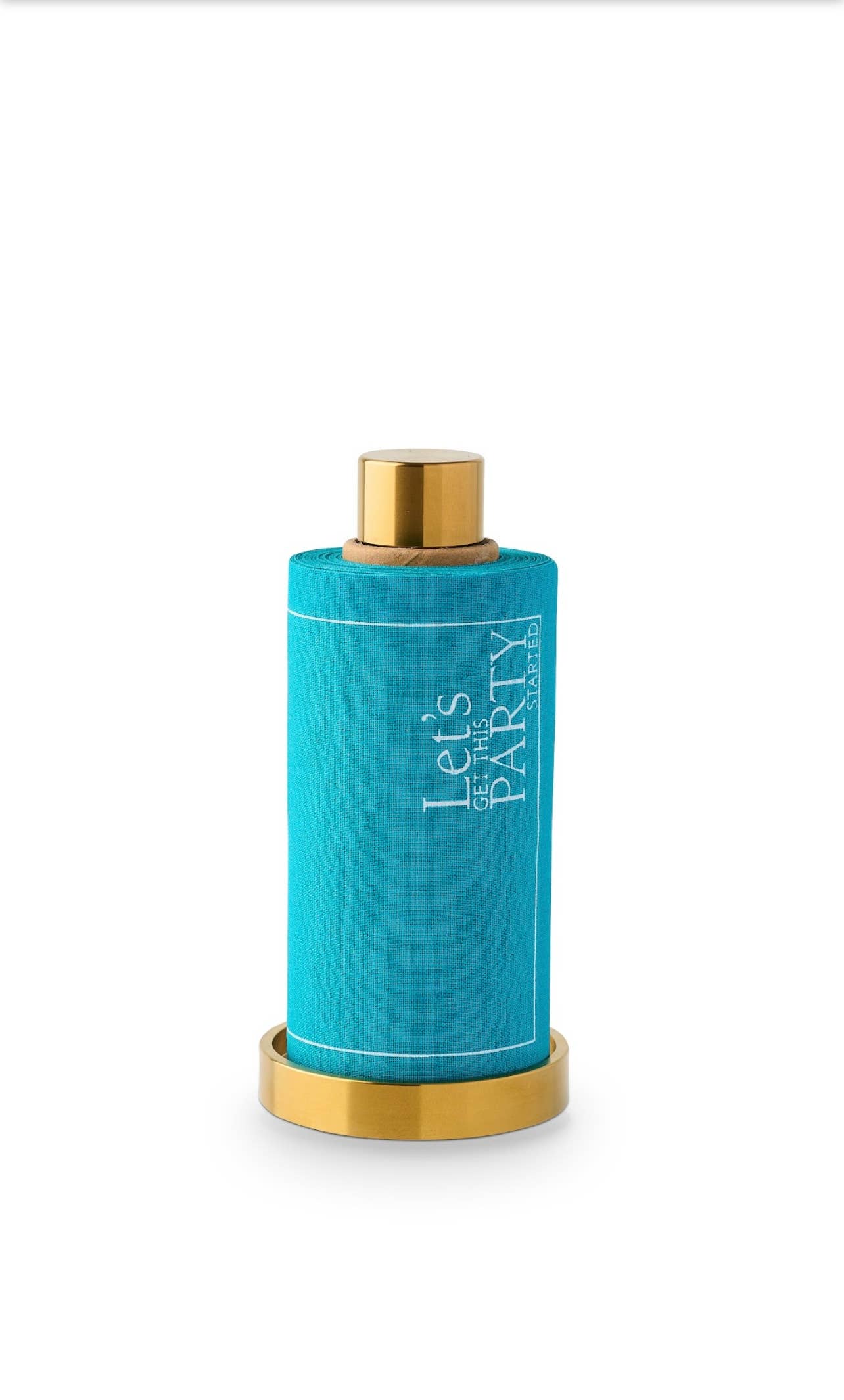 Real Teal Luxury Roll of Disposable Cotton Cocktail Napkins