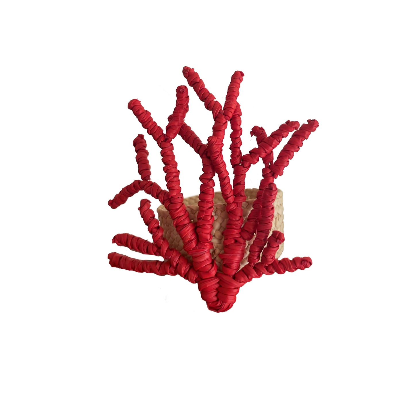 Coral Napkin Ring: Navy