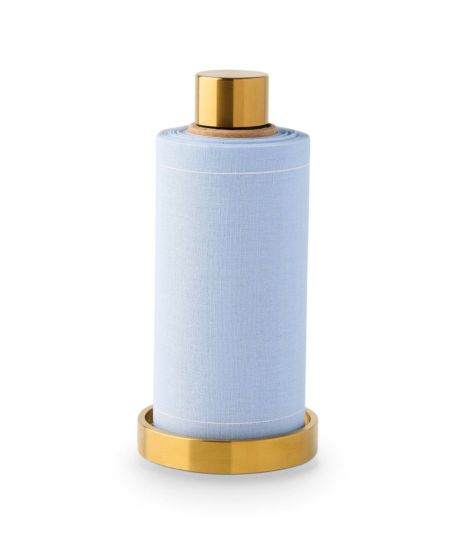 Light Blue Glass Slipper Luxury Roll of Disposable Cotton Cocktail Napkins