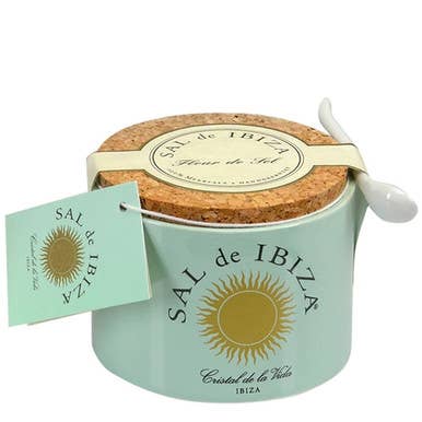 Sal de Ibiza Fleur de Sel in a Ceramic Jar 4.4oz