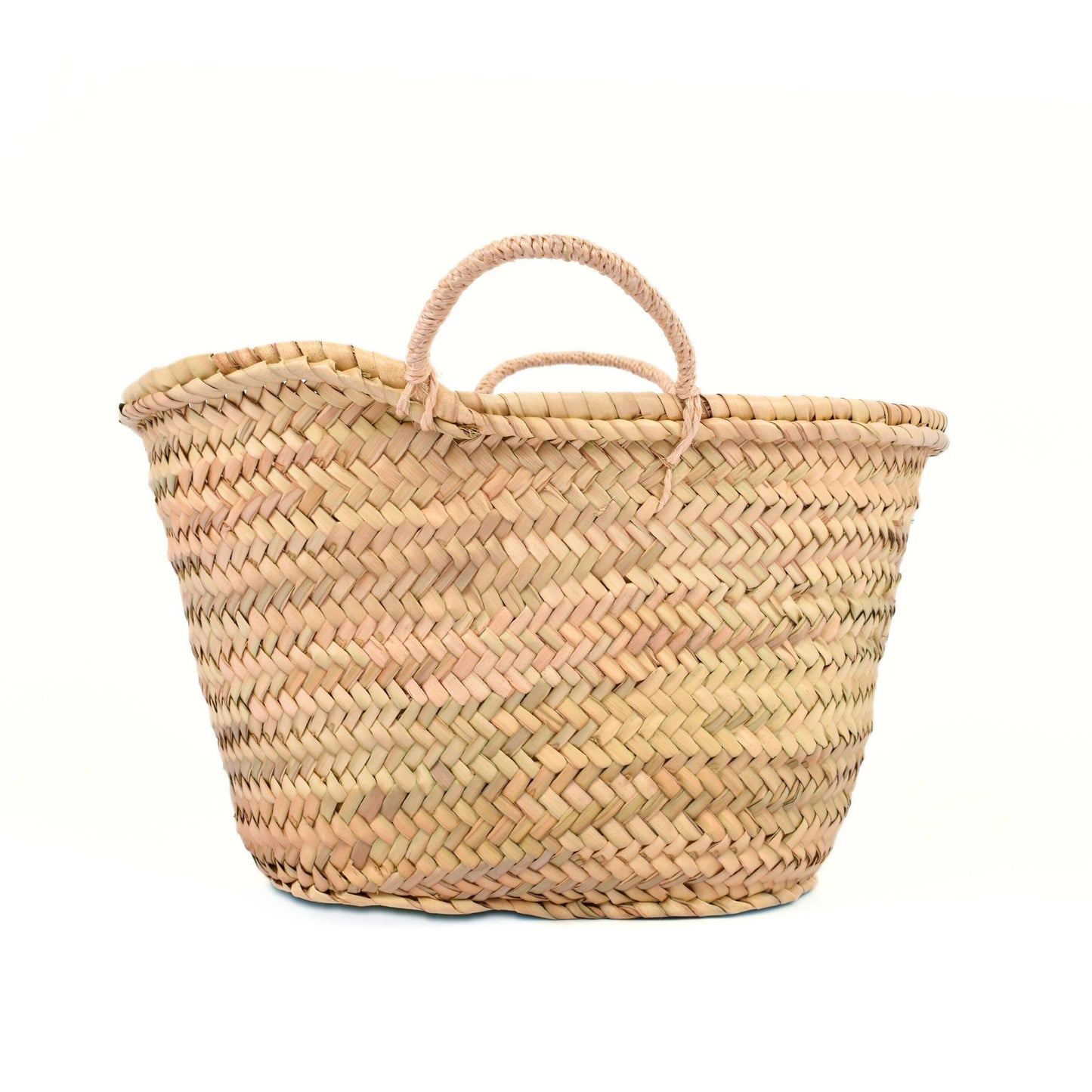 HANDMADE STRAW BASKET - Various Designs & Sizes: Lemon