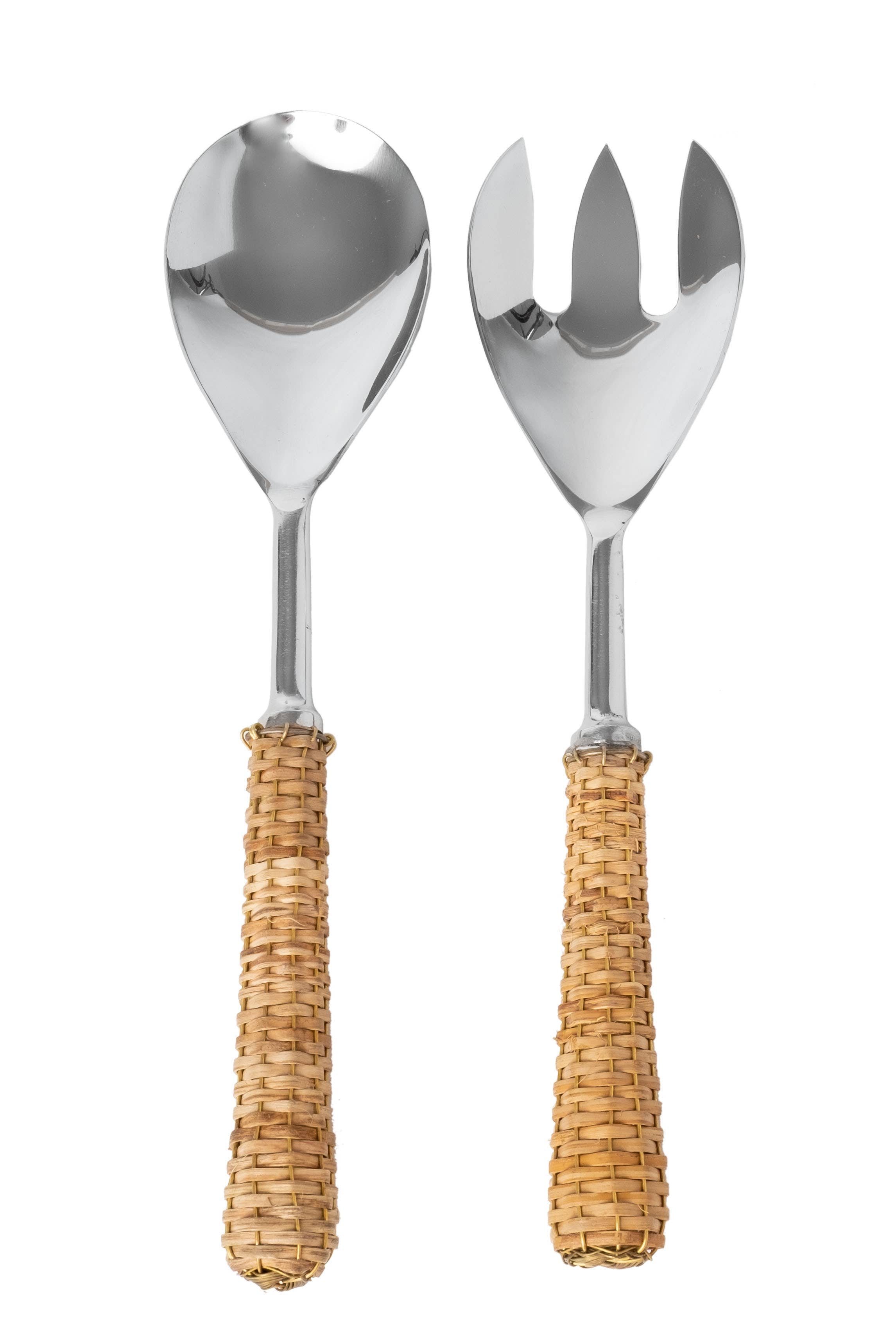 Basketweave Salad Servers