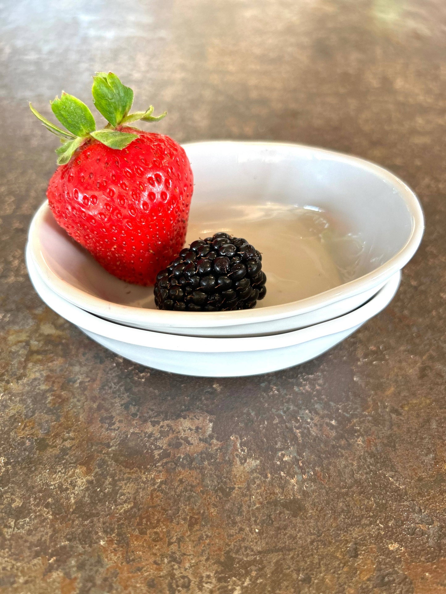 Tiny Oval Bowl: White