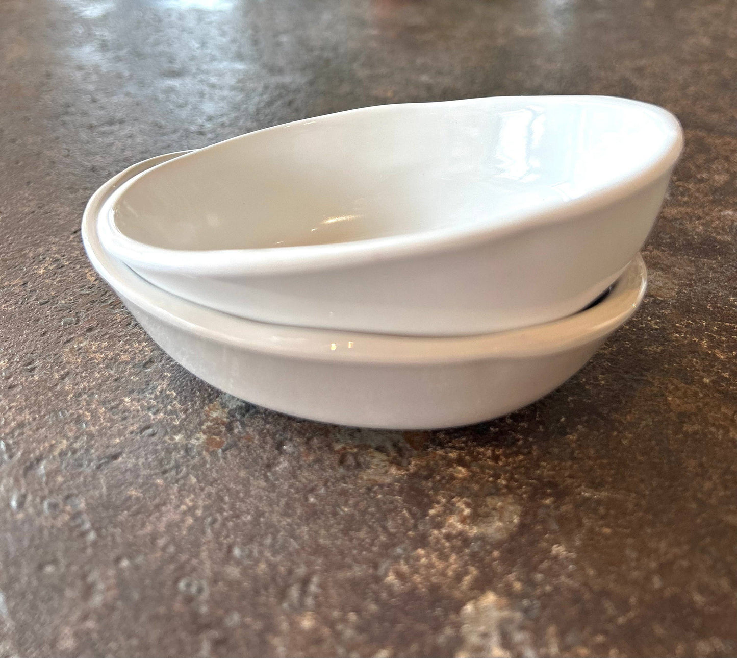 Tiny Oval Bowl: White