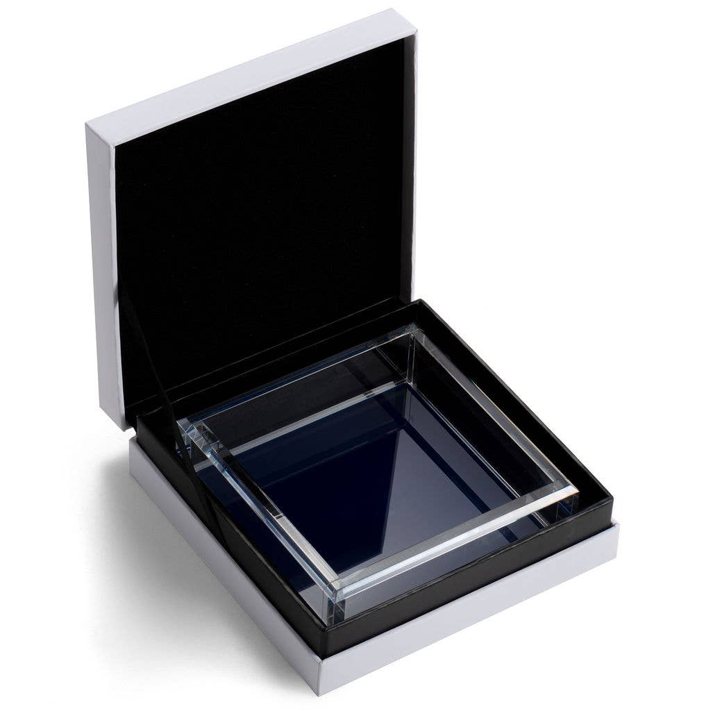 Cocktail Napkin Acrylic Tray | Hamptons White