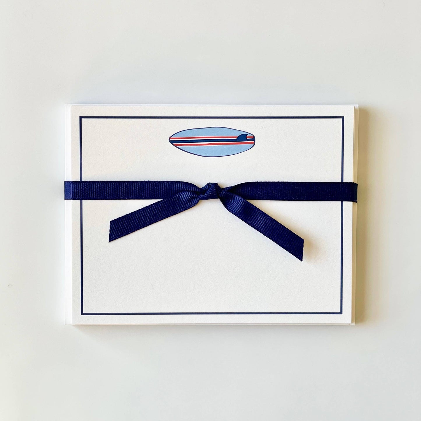 Surfboard, Blue - Flat Note Cards