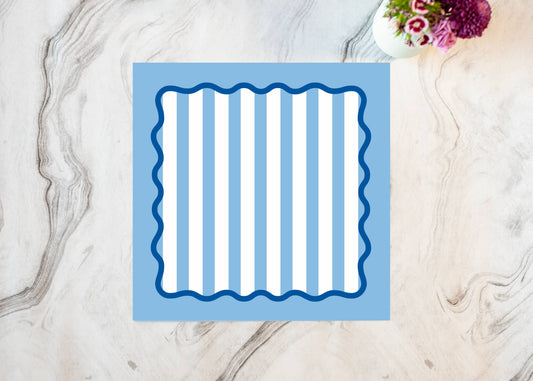 Brilliant Blue Paper Placemats