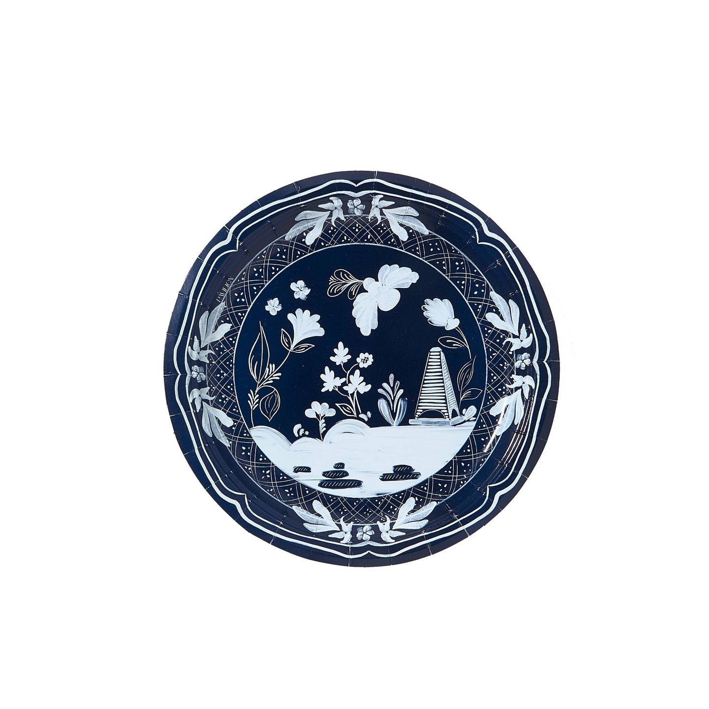 Beachside Pavilion Salad and Dessert Plates 8 per pack: Navy & Sky