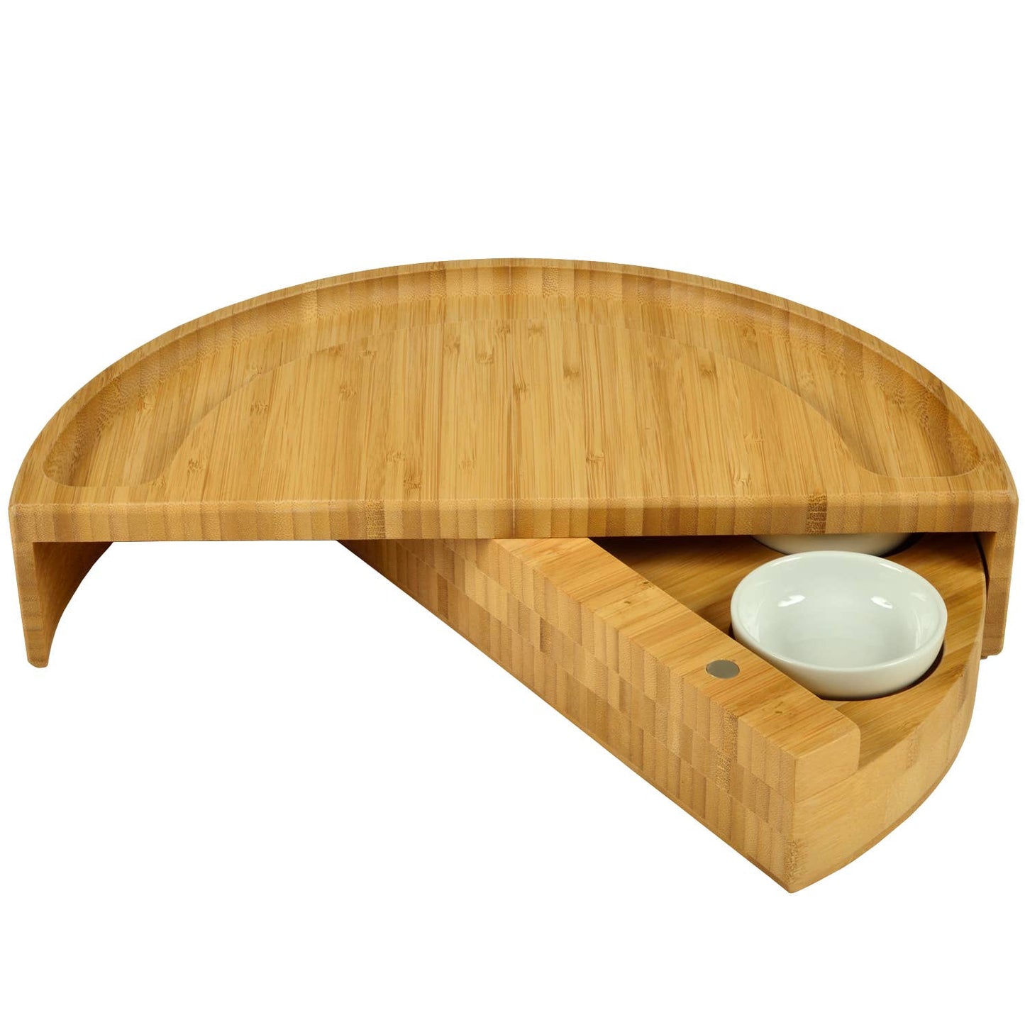 Swivel Charcuterie Board with Ceramic Bowls & Tools