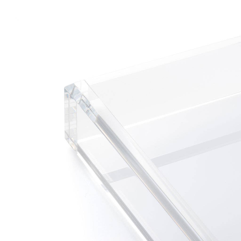 Guest Towel Acrylic Tray | Hamptons White