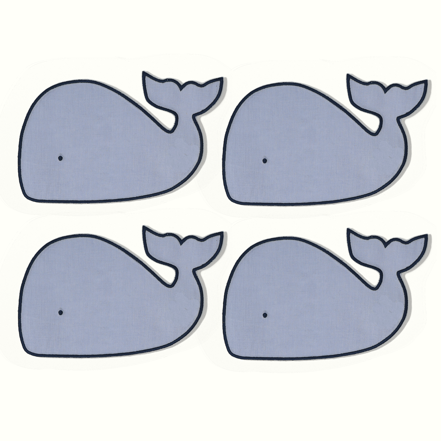 Whale Cocktail Napkins - Set of 4