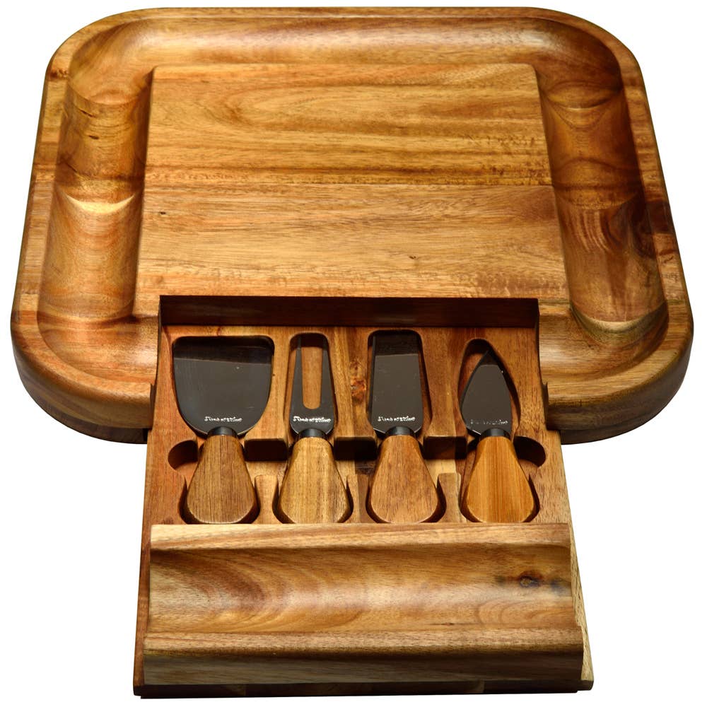 Acacia Malvern Cheese Board Set