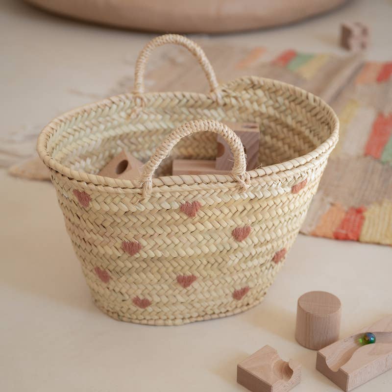 HANDMADE STRAW BASKET - Various Designs & Sizes: Lemon