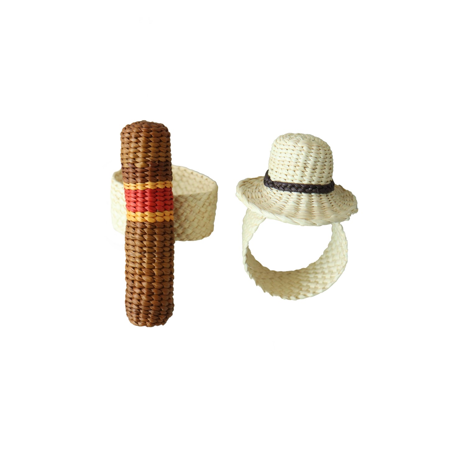 Cuban Cigar + Hat Napkin ring: Hat