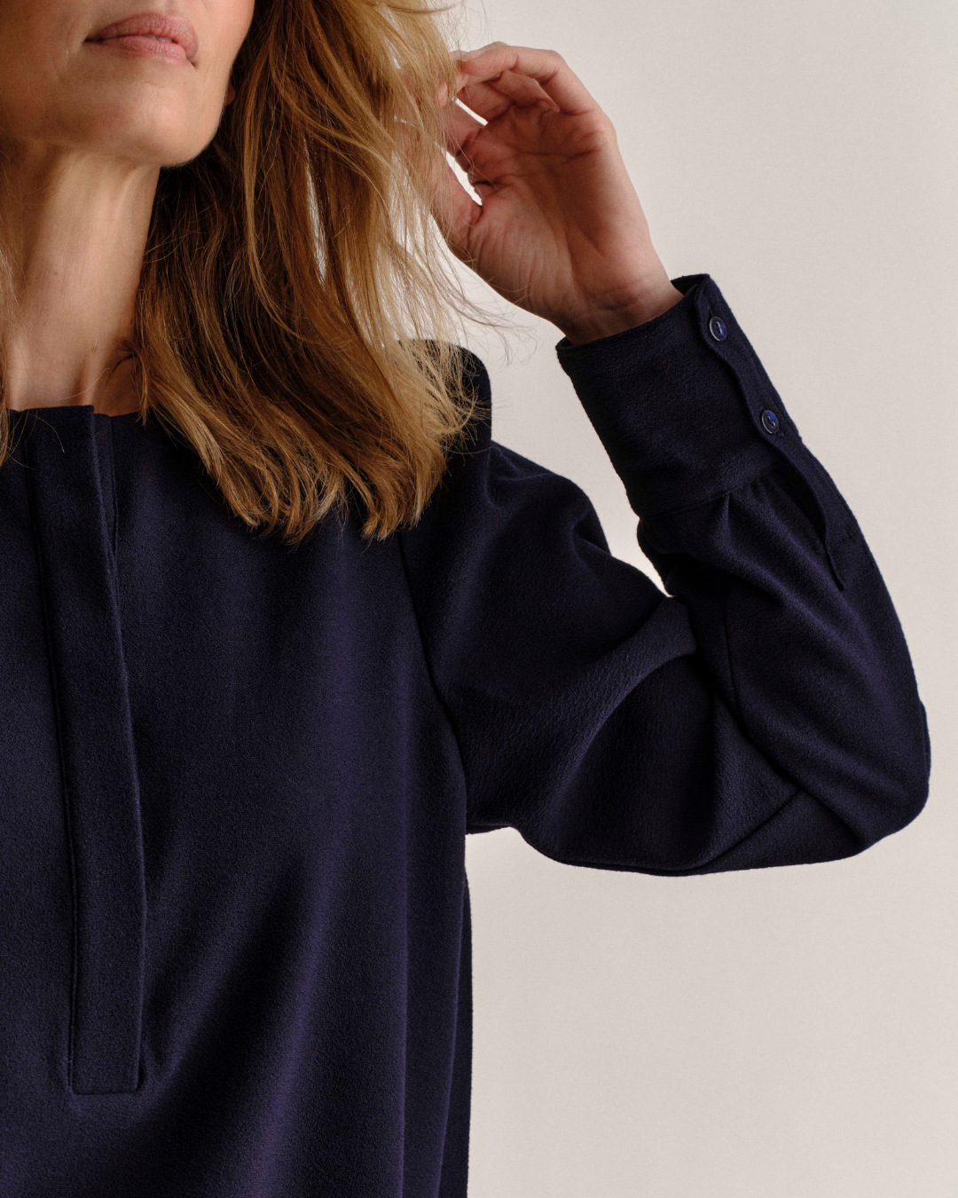 Sage Top-Dark Navy