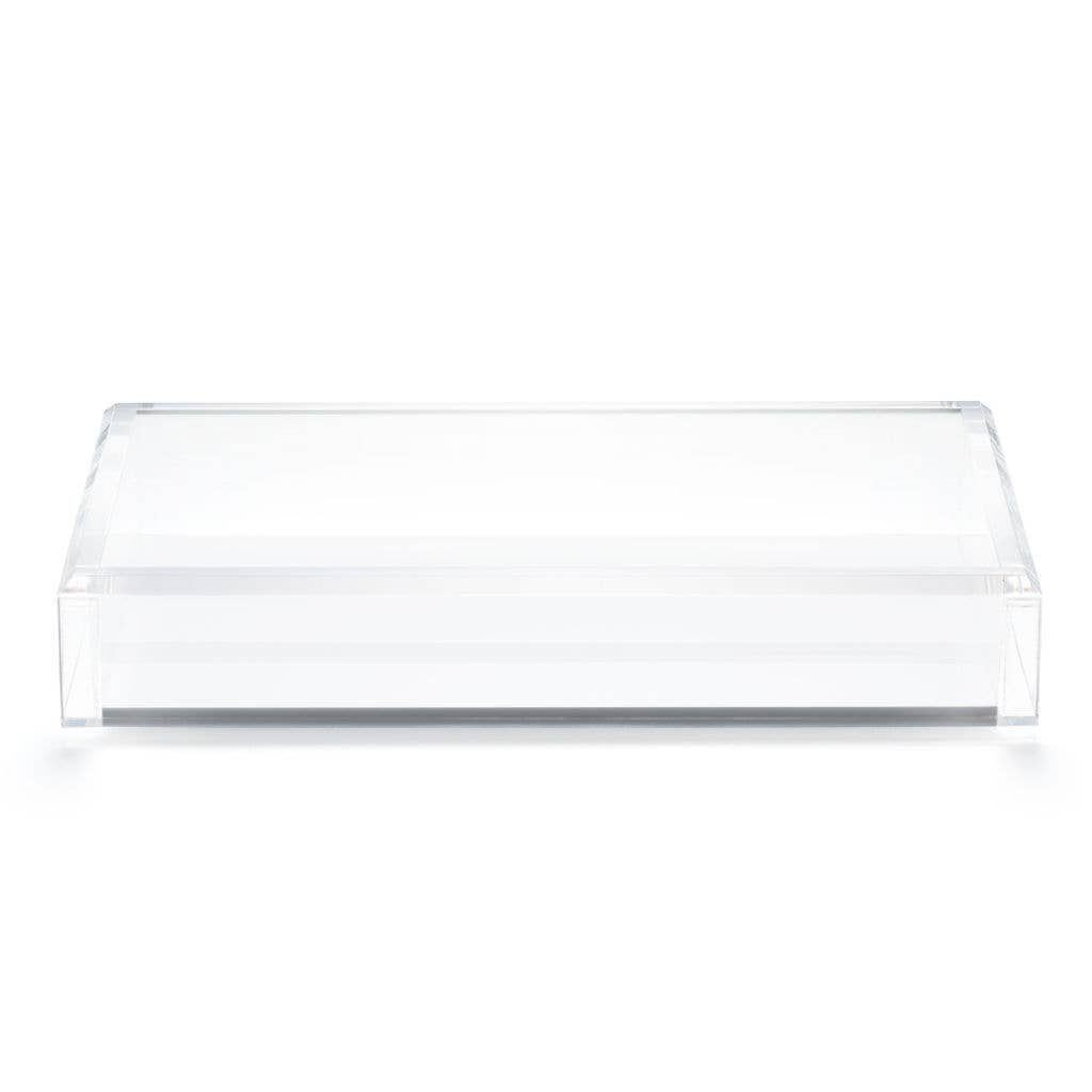 Guest Towel Acrylic Tray | Hamptons White