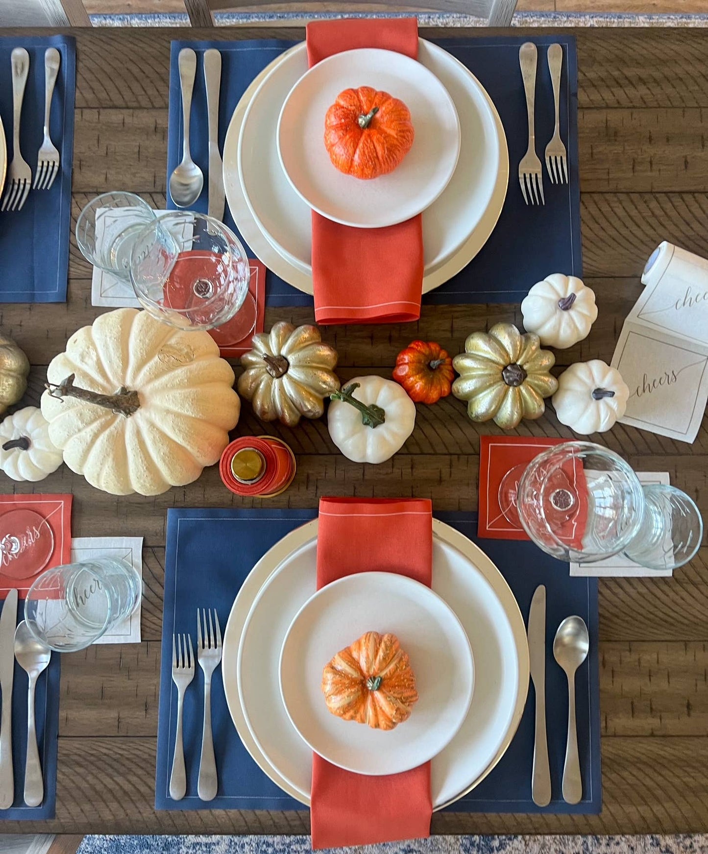 Placemats | Mystic Blue Disposable Cotton