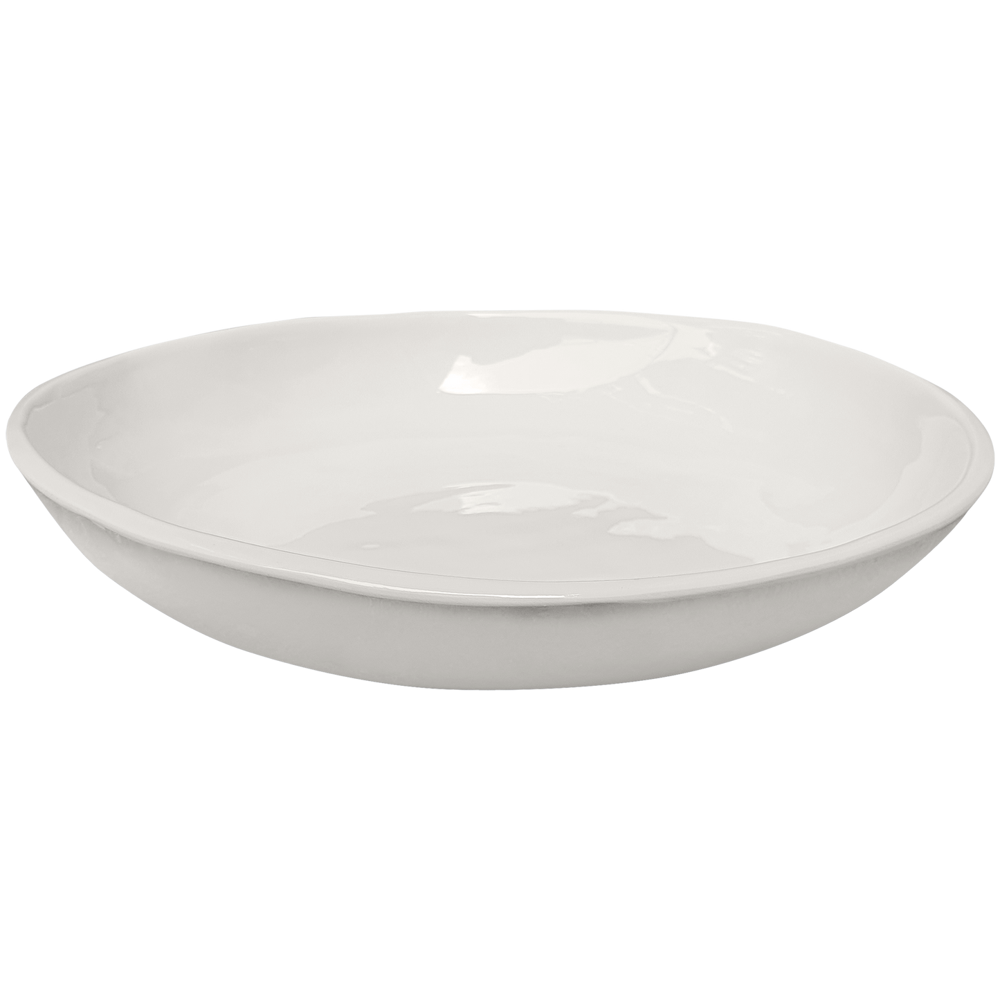 Simple Round Pasta/Soup Bowl: White
