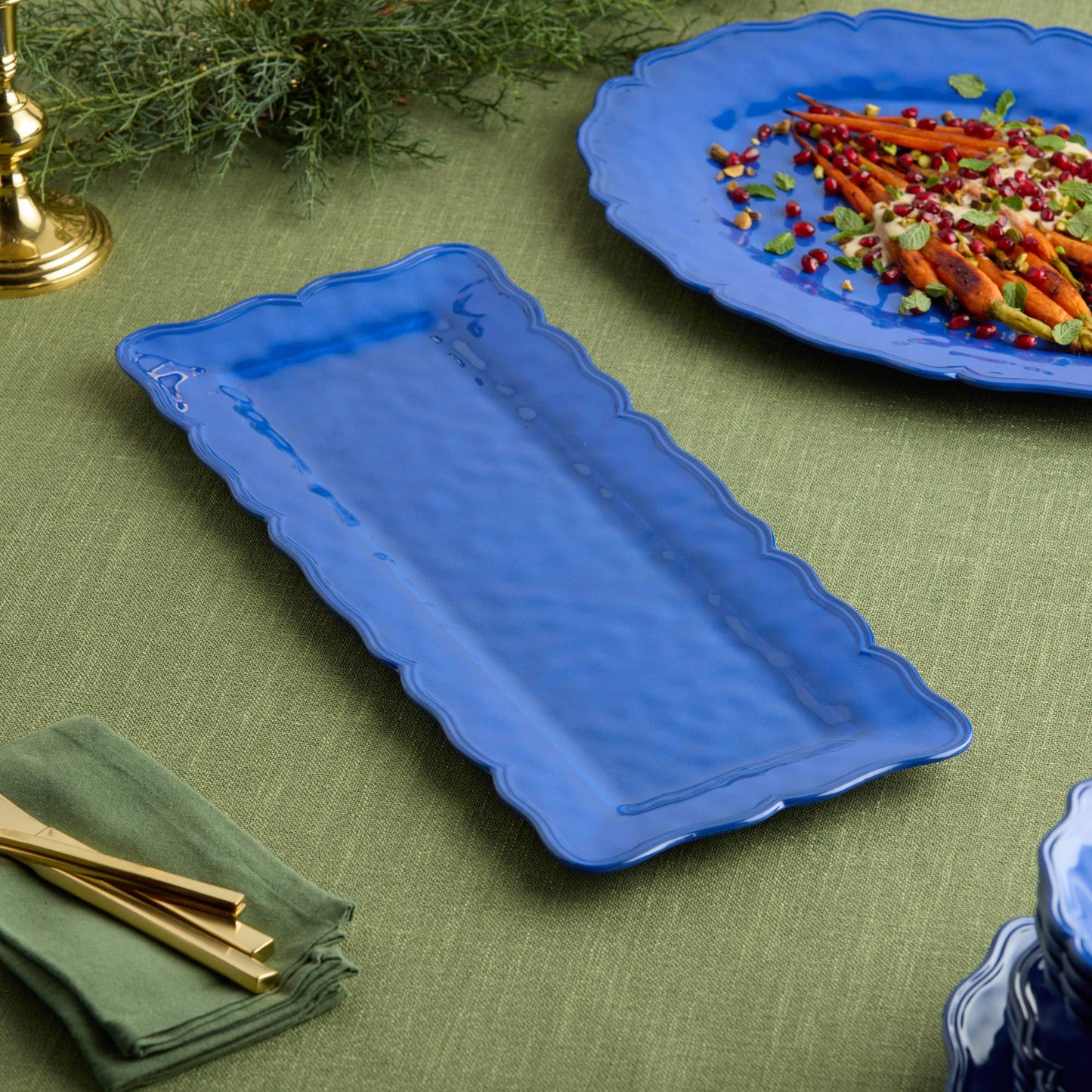 Isabella Blue Rectangular Platter