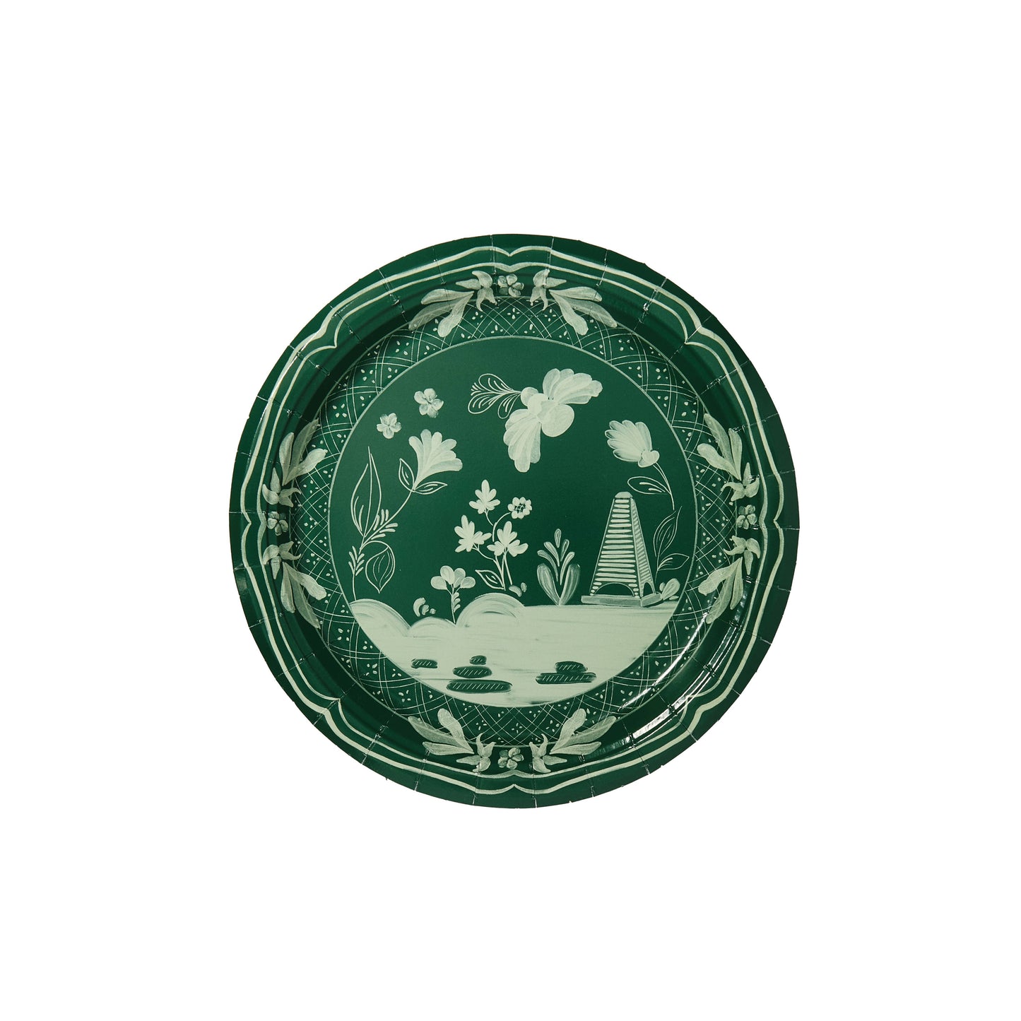 Beachside Pavilion Salad and Dessert Plates 8 per pack: Navy & Sky