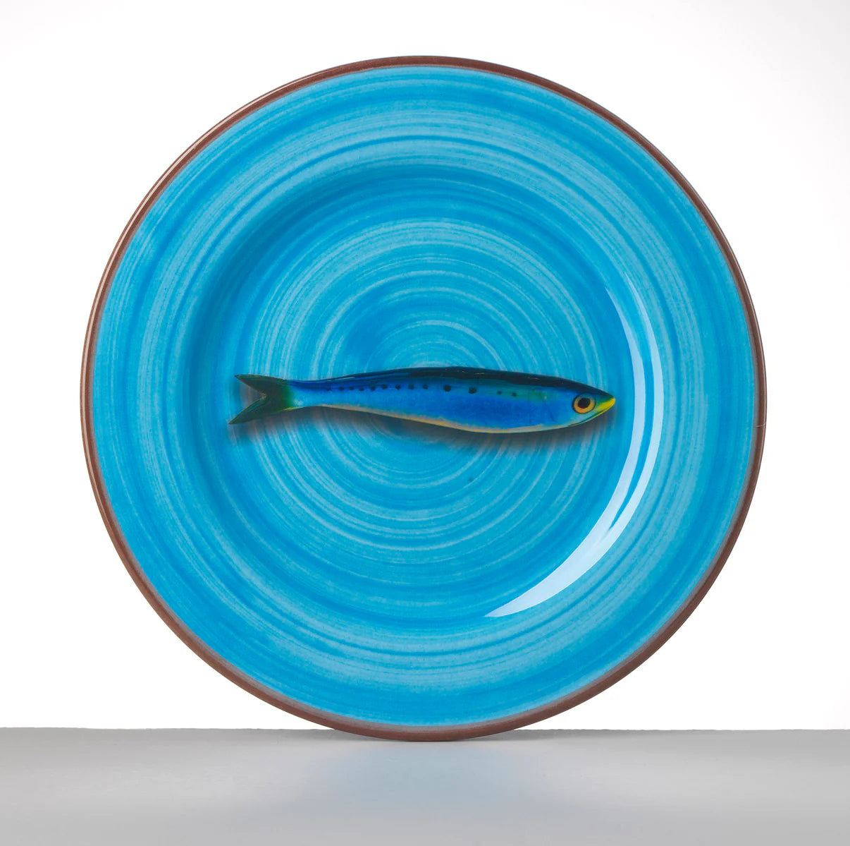 Turquoise Aimone Salad or Dessert Plate