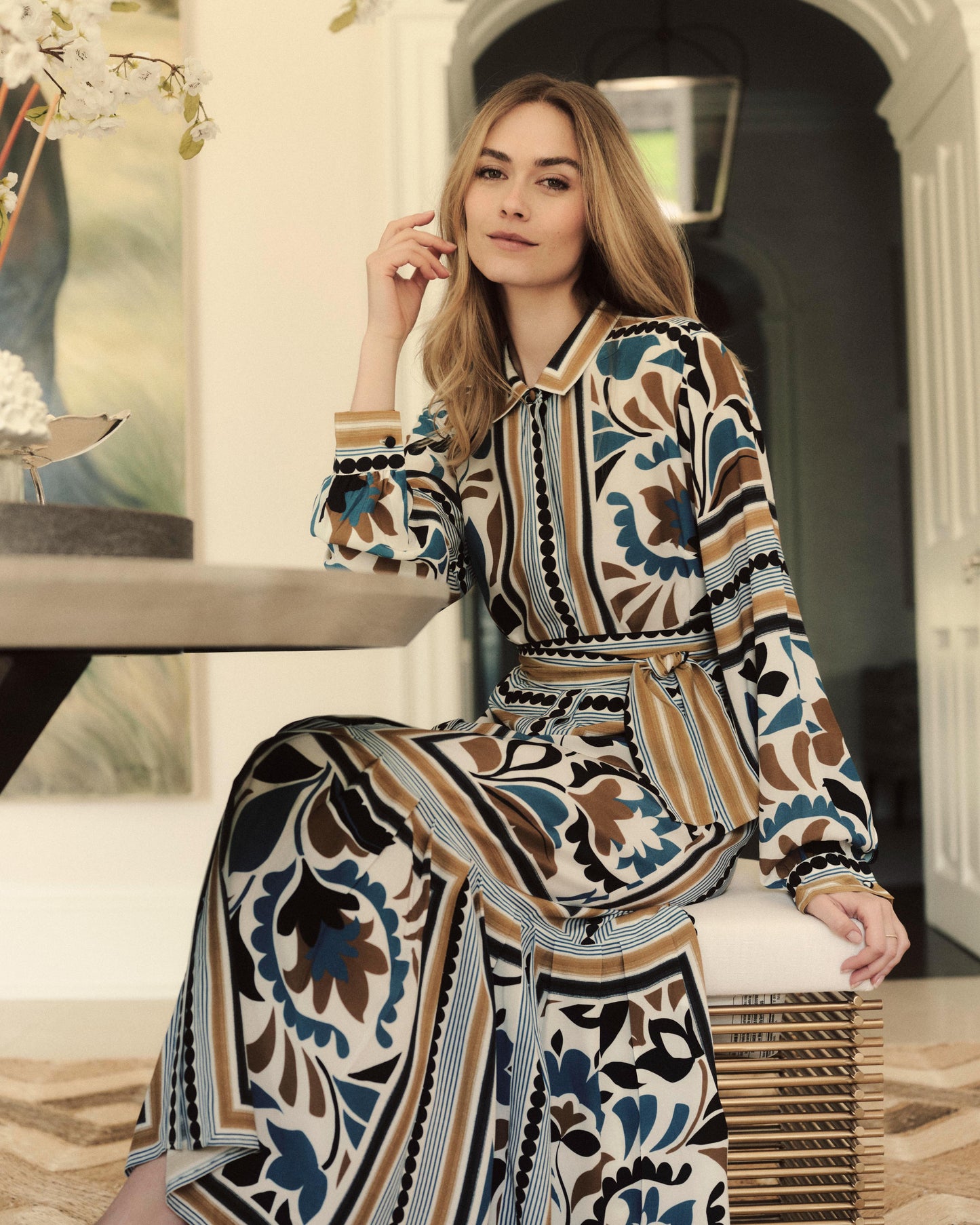 Rowan Dress - Stained Glass Floral