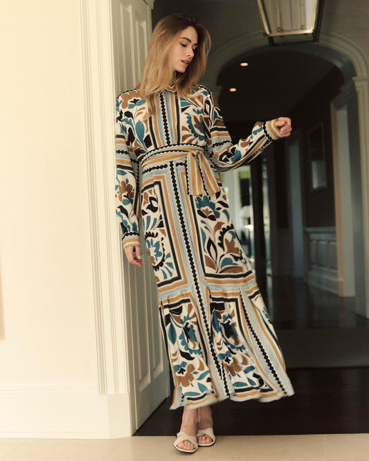 Rowan Dress - Stained Glass Floral