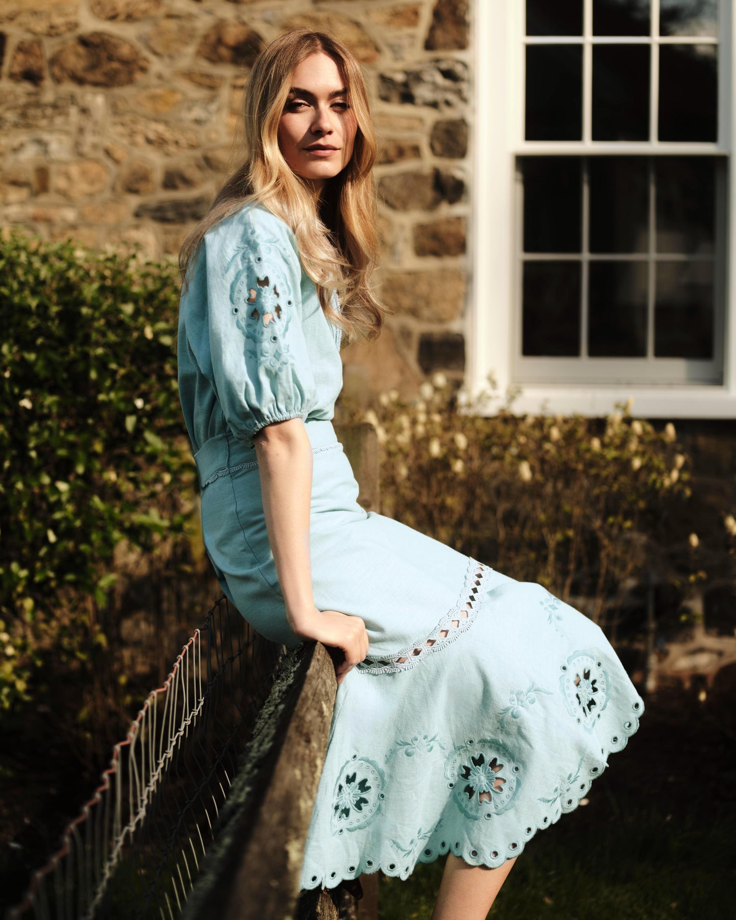 Marlo Skirt-Canal Blue