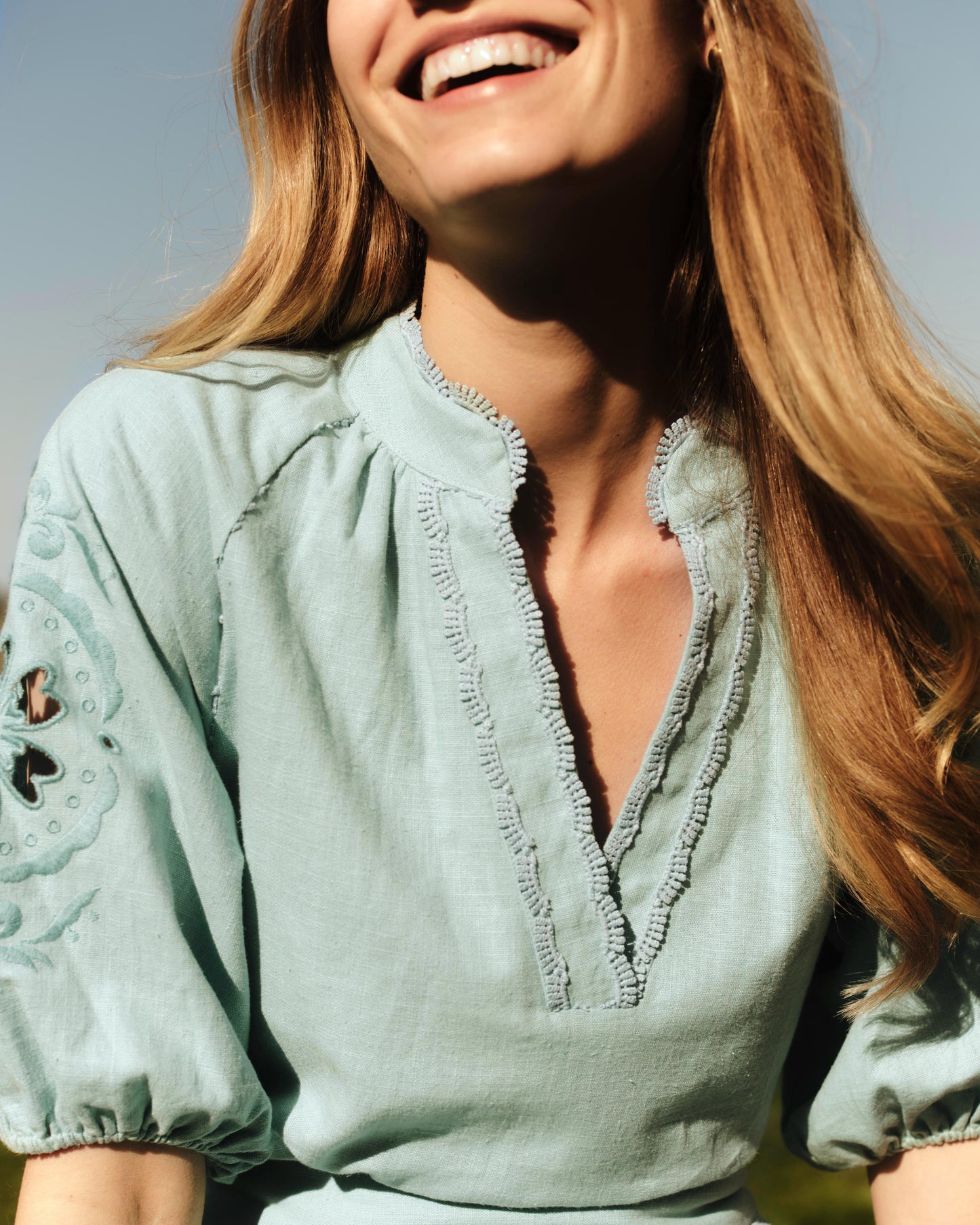 Catalina Top-Canal Blue