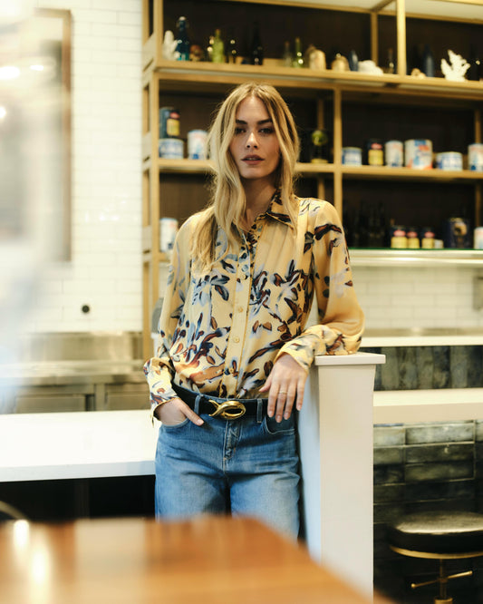 Lilliana Top - Lake Bluff Floral